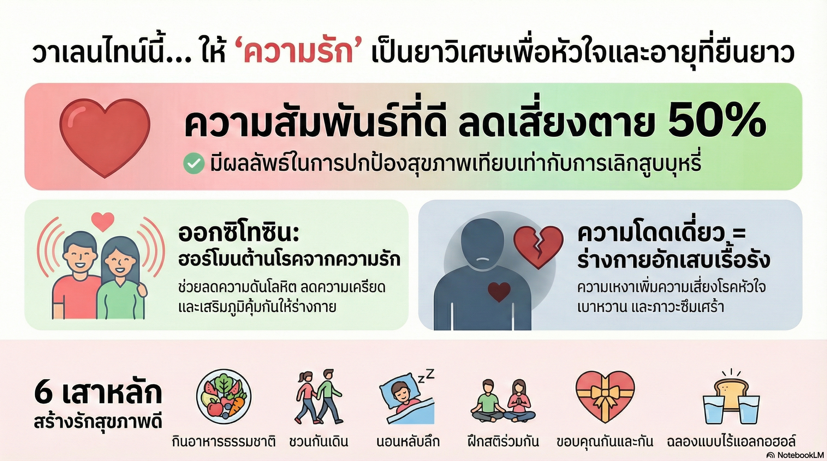 เวชศาสตร์วิถีชีวิตในวันวาเลนไทน์: รักอย่างไรให้หัวใจแข็งแรงและอายุยืน