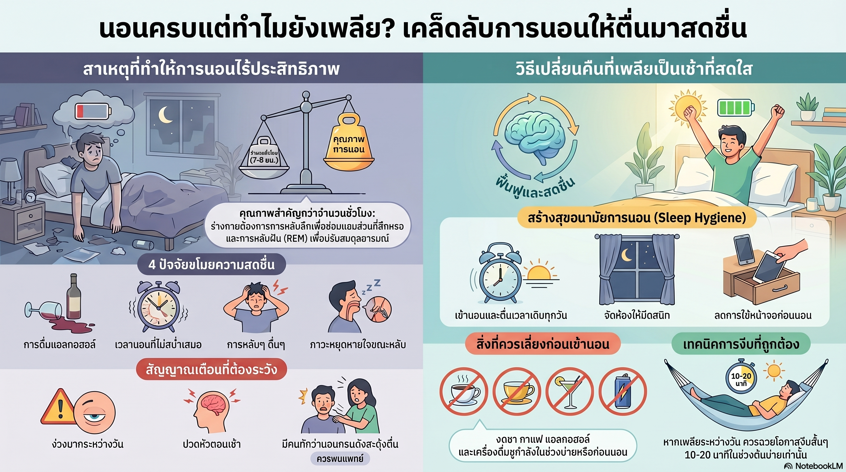 Sleep Series ตอนที่ 3: ตื่นมาไม่สดชื่น…ทั้งที่นอนครบชั่วโมง สัญญาณเตือนที่ไม่ควรมองข้าม